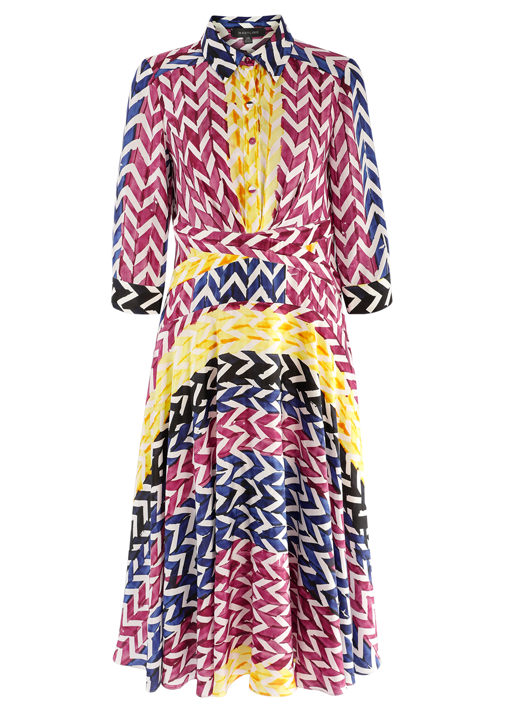 SALAZIA Colorful Woven Ribbon Stripe Silk Dresses
