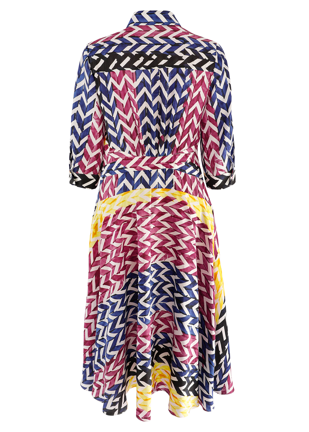SALAZIA Colorful Woven Ribbon Stripe Silk Dresses