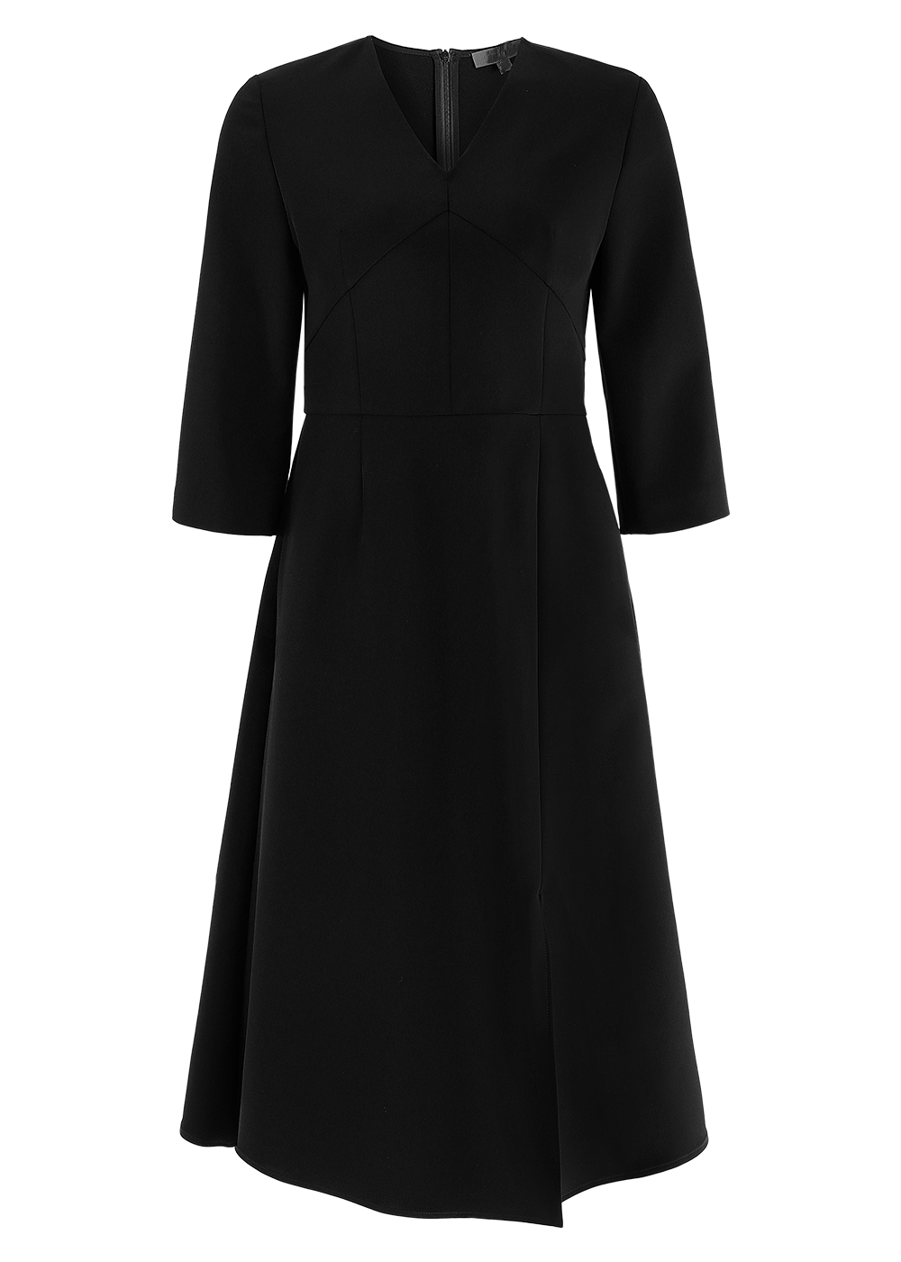 SALAZIA Black Triacetate Blend Short-Sleeve Dresses