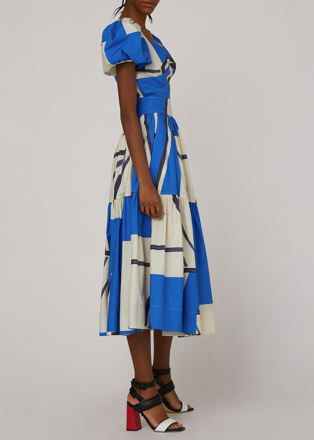 SALAZIA  Sailing Plaid Silk Blouses