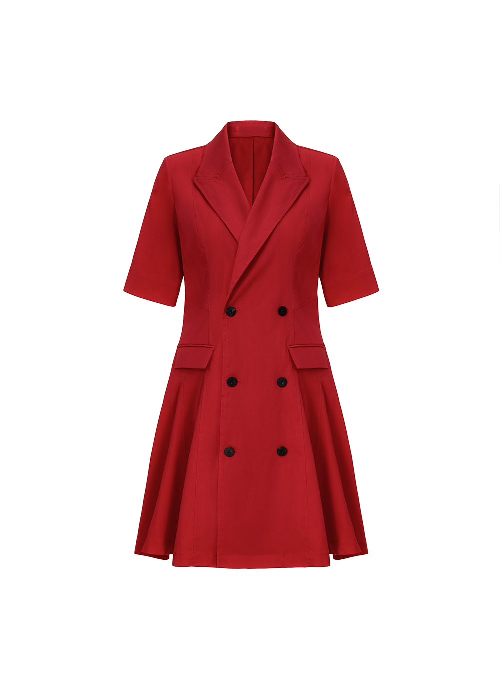 SALAZIA Red Cotton-Viscose Blend Dresses