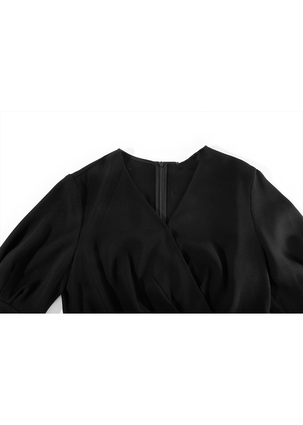SALAZIA Black Triacetate Blend Short-Sleeve Dresses