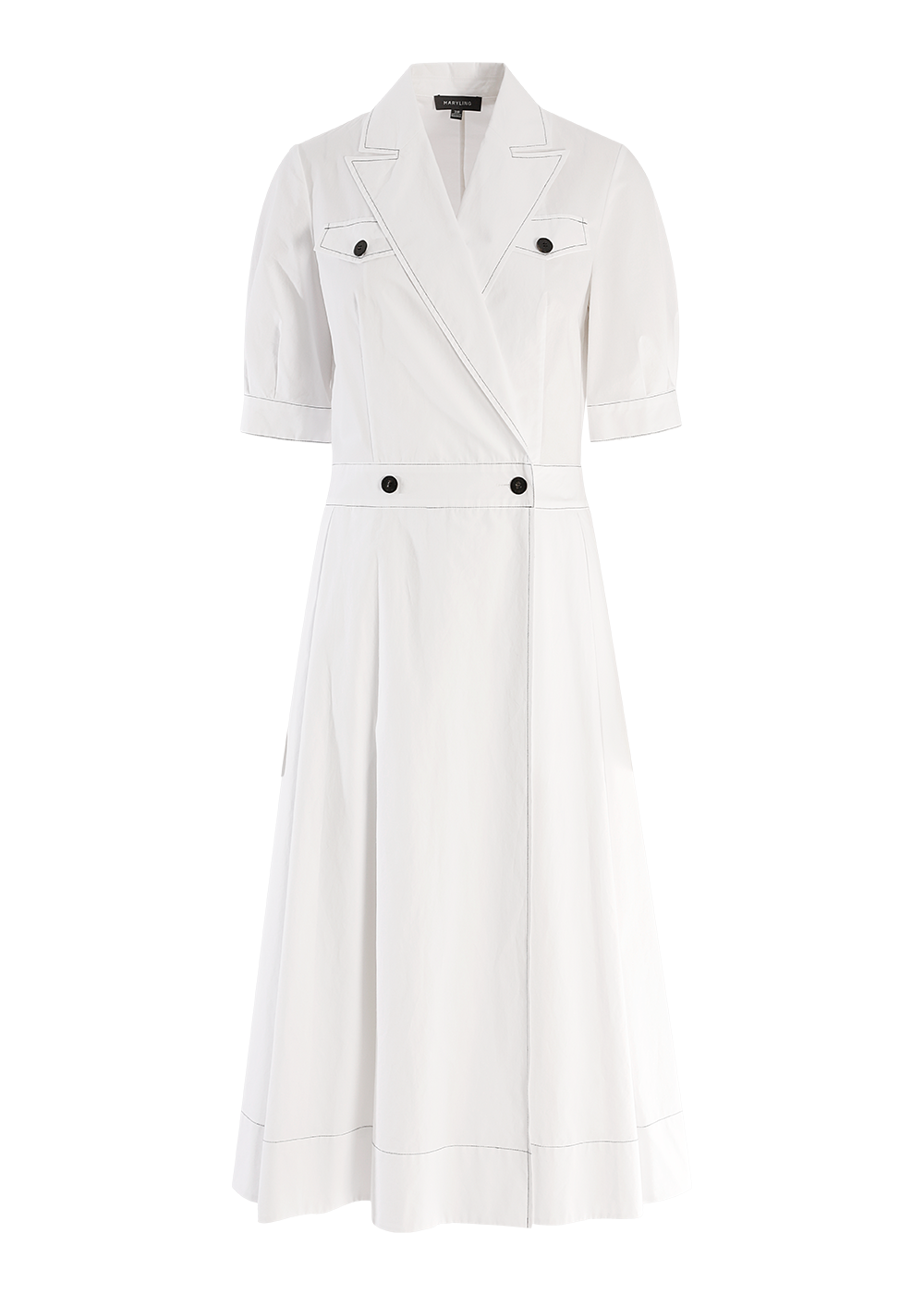 SALAZIA White Cotton Dresses