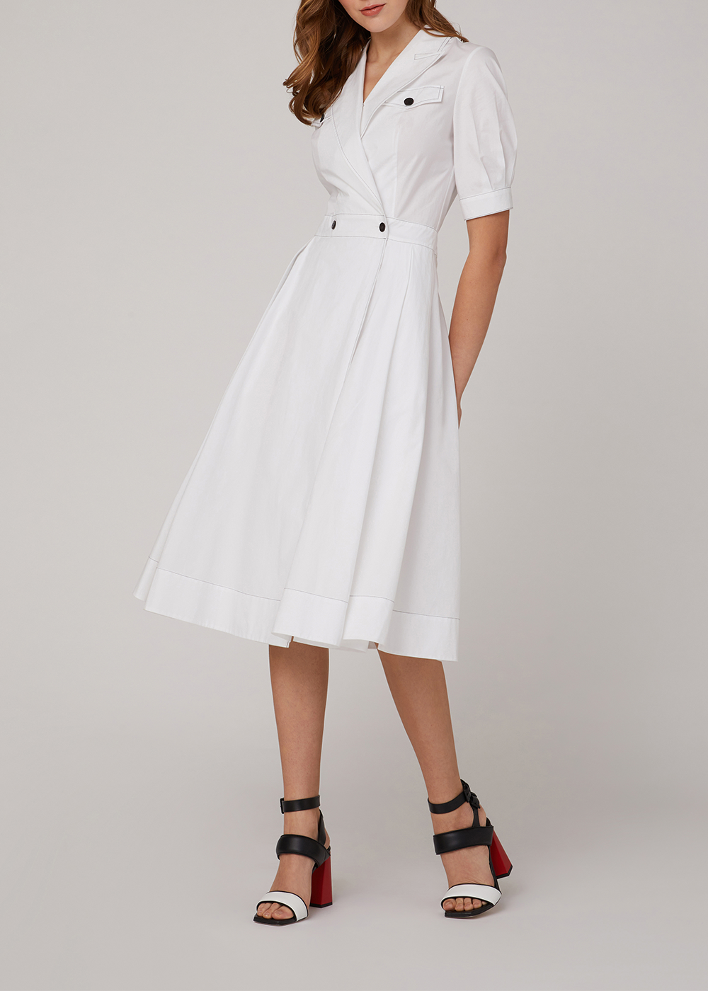 SALAZIA White Cotton Dresses
