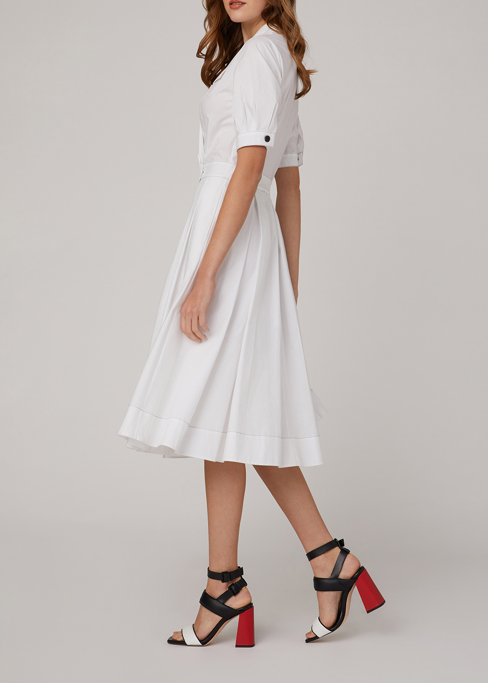 SALAZIA White Cotton Dresses