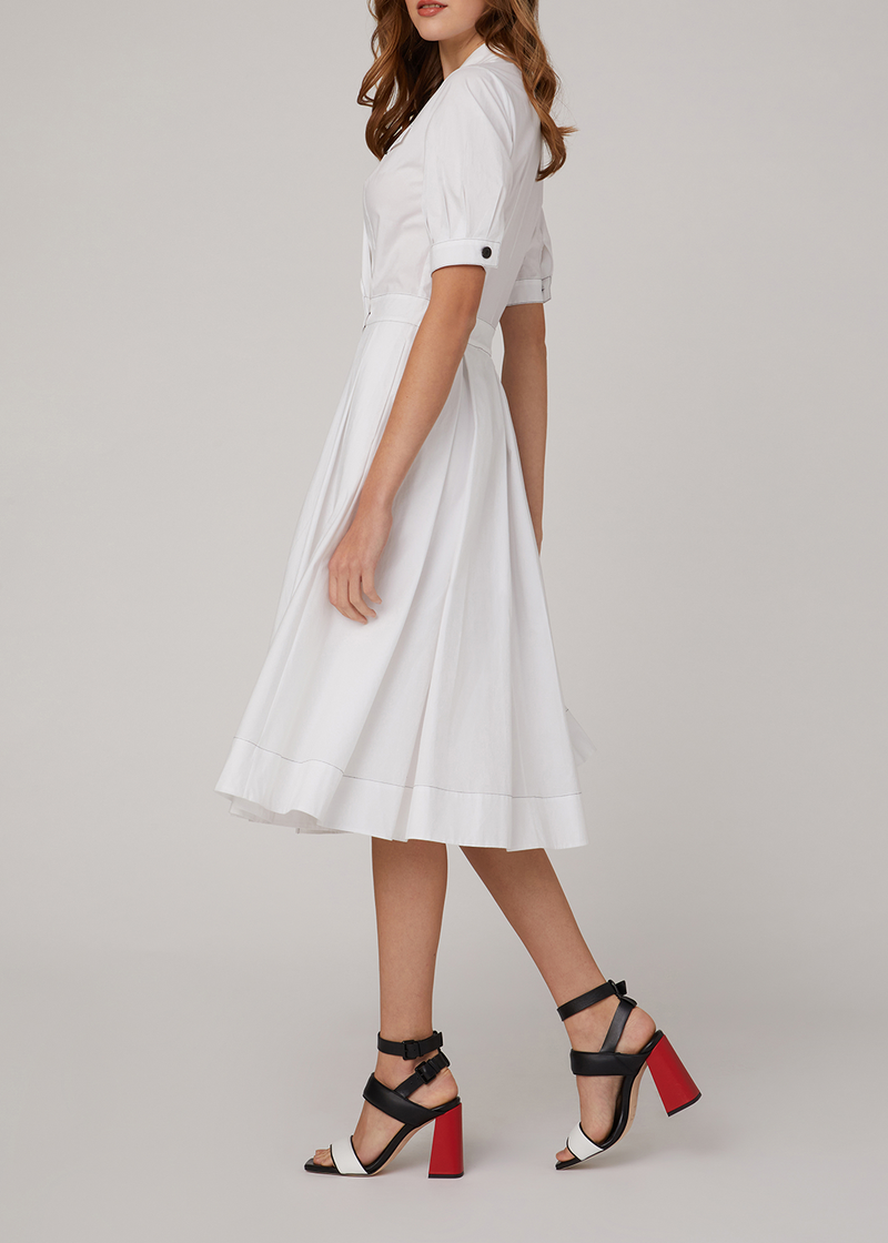 SALAZIA White Cotton Dresses