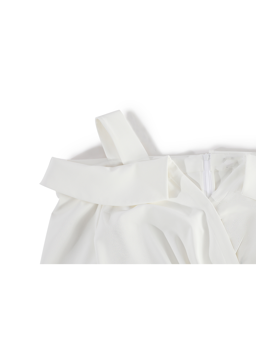 SALAZIA White Stretch Crepe Dresses