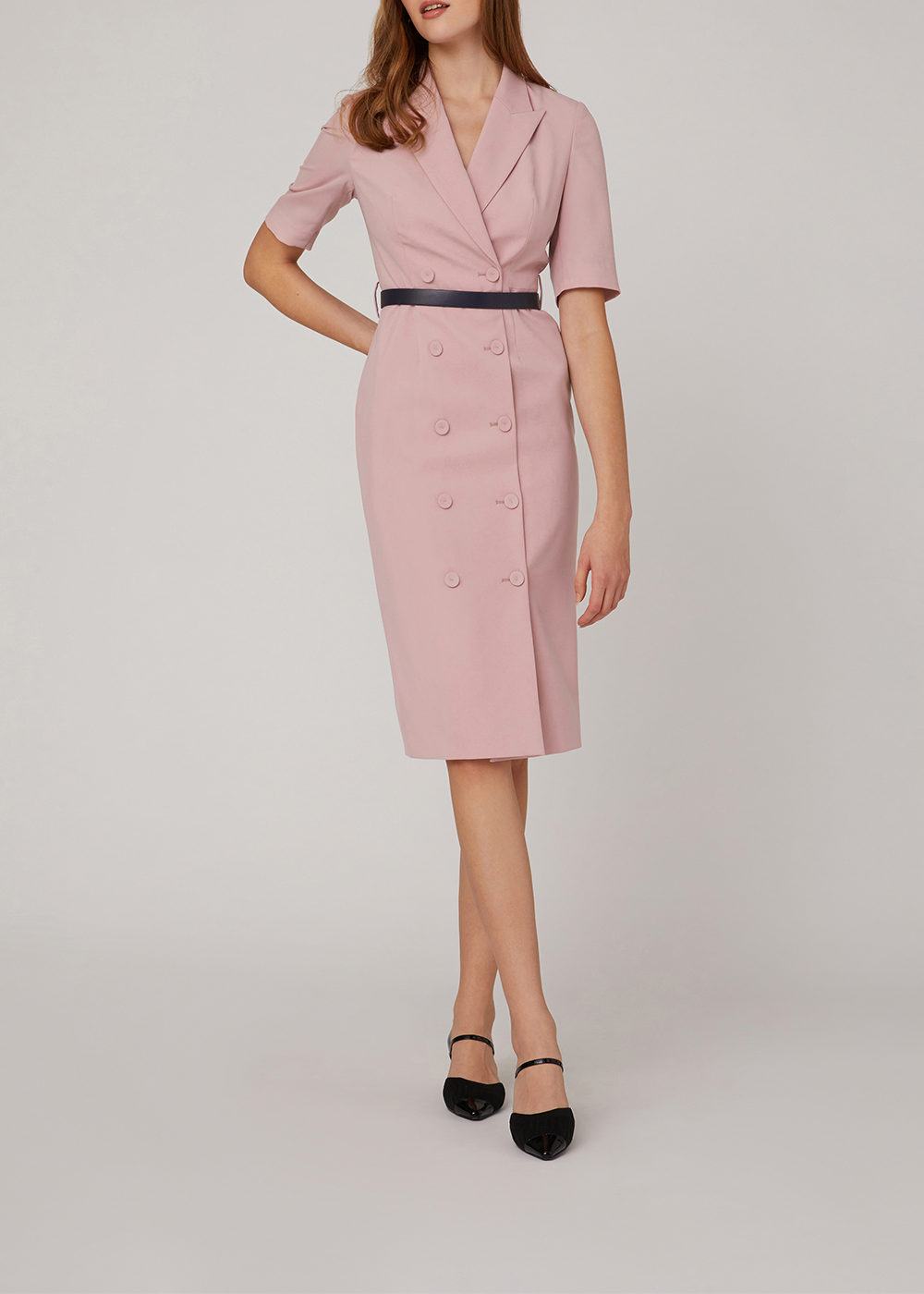 SALAZIA Sakura Pink Short-Sleeve Dresses