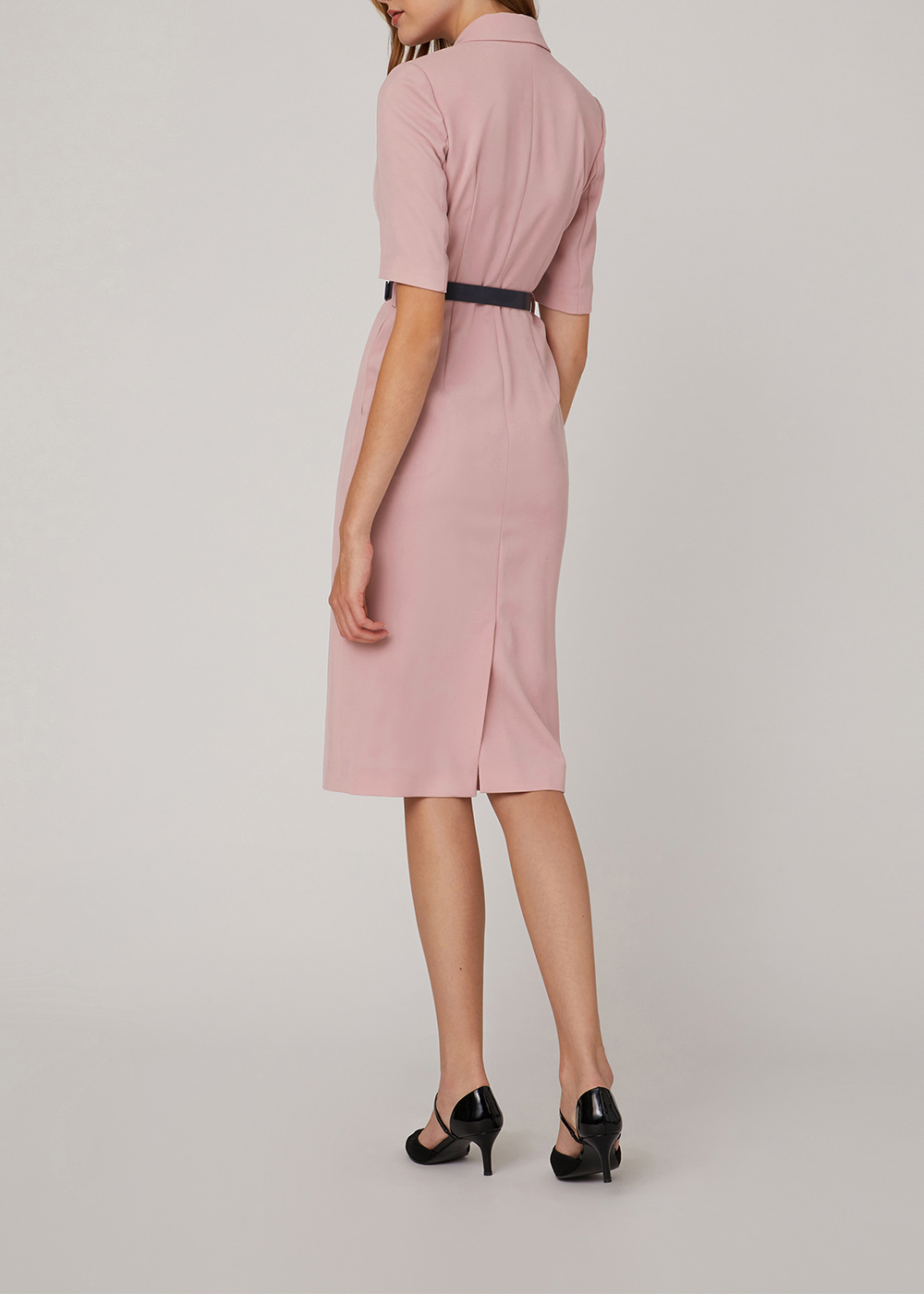 SALAZIA Sakura Pink Short-Sleeve Dresses