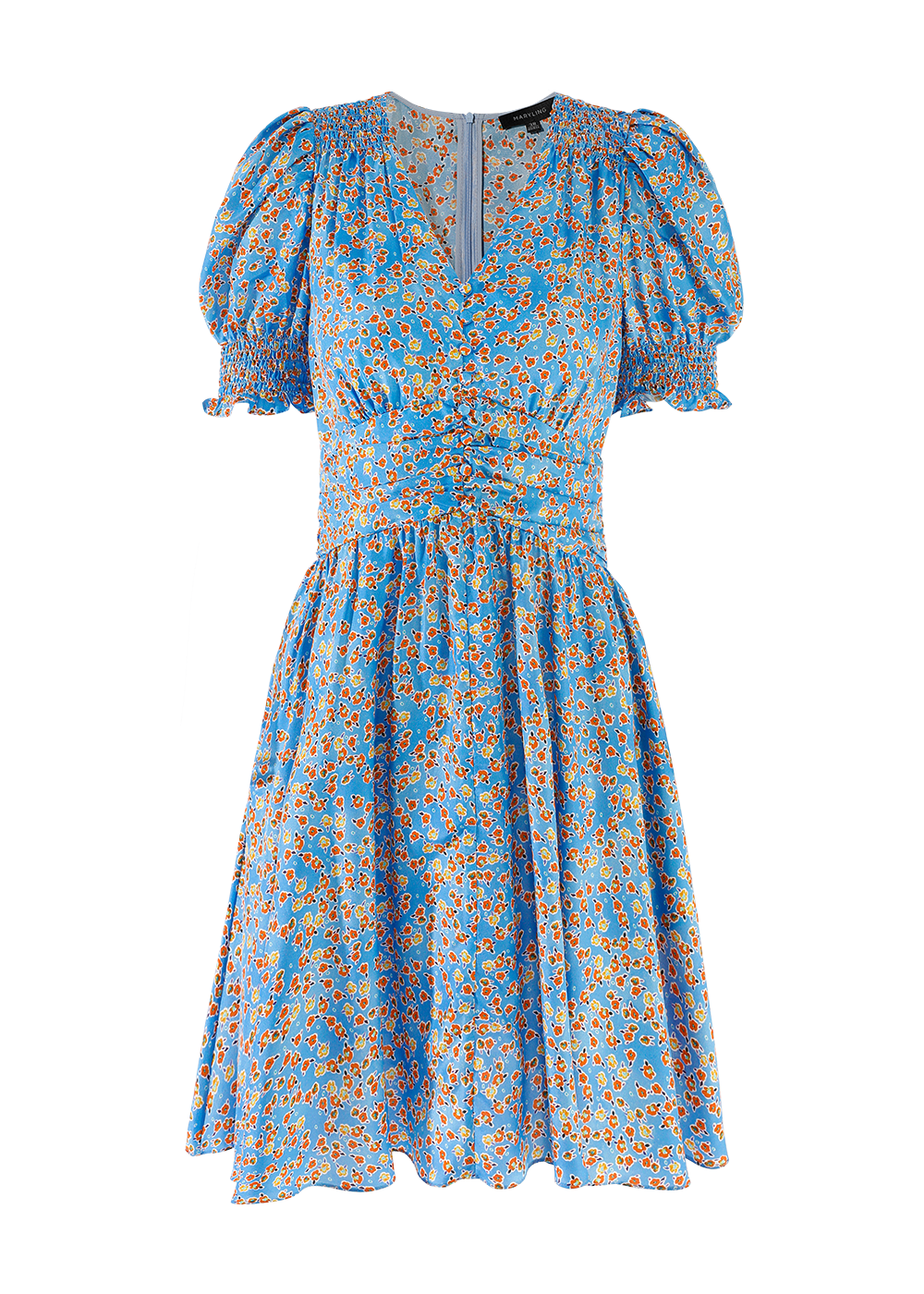 SALAZIA Blue Tiny Cotton Silk Dresses