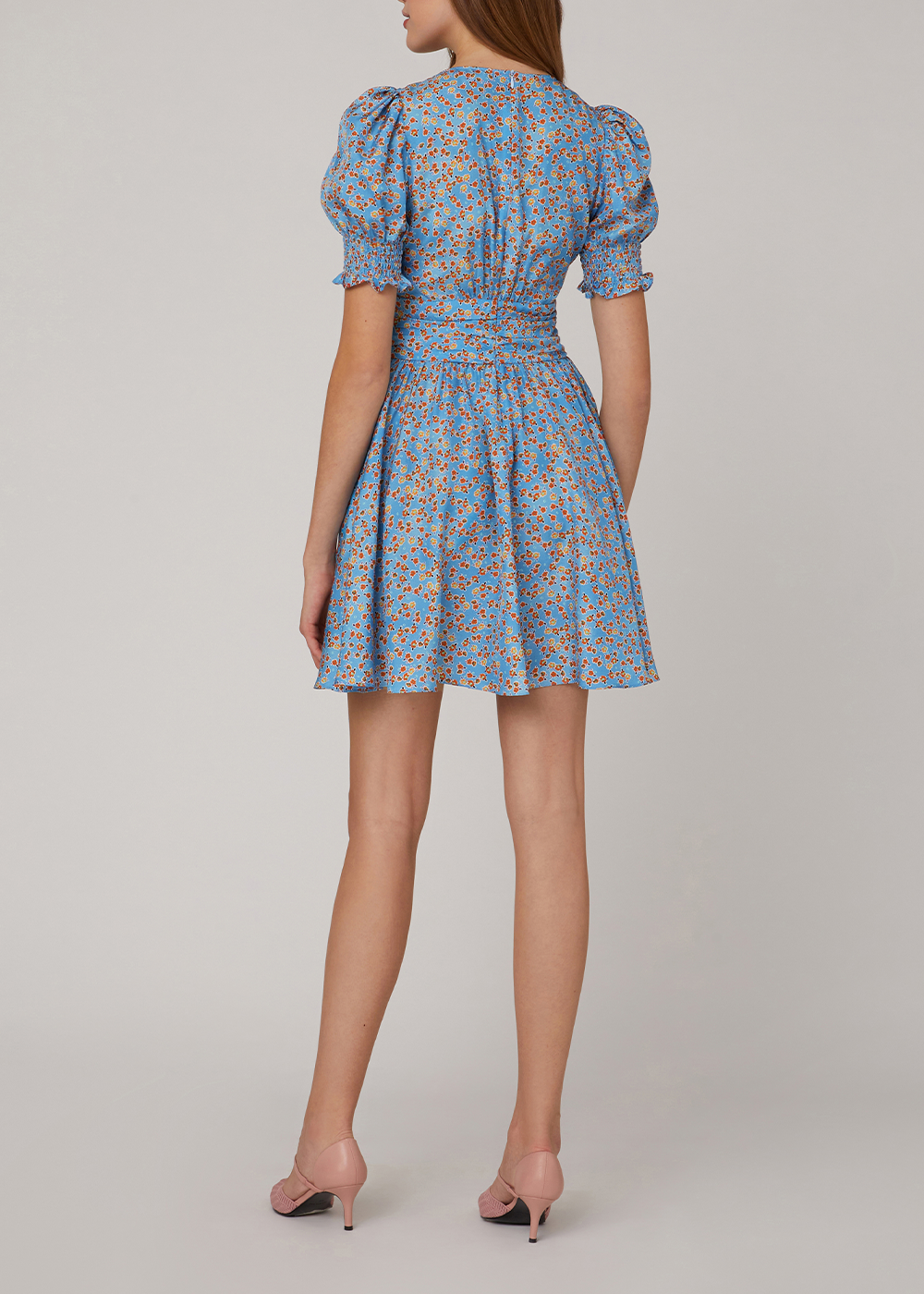 SALAZIA Blue Tiny Cotton Silk Dresses