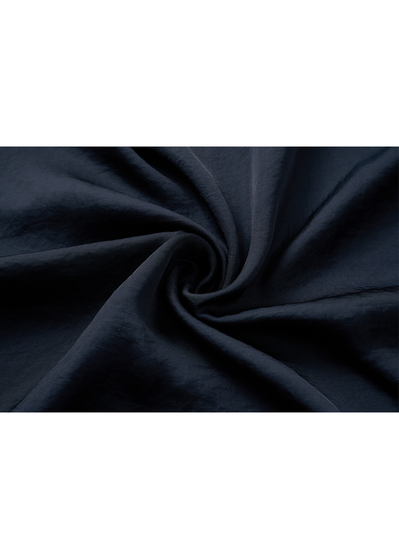 SALAZIA Deep Blue Polyester Short-Sleeve Dresses