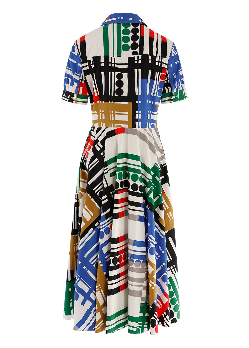 SALAZIA Colorful Musical Note Cotton Dresses