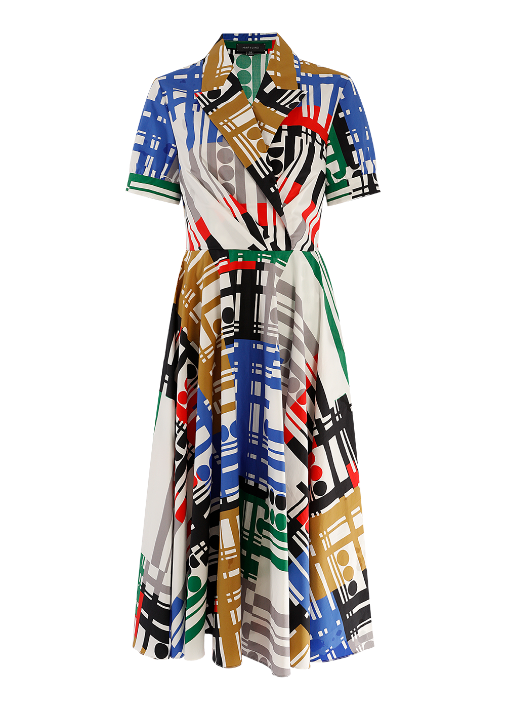SALAZIA Colorful Musical Note Cotton Dresses