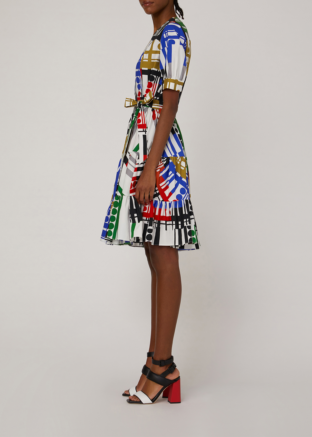 SALAZIA Rainbow Note Cotton Dresses