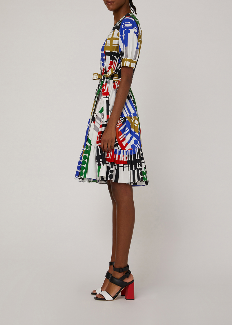 SALAZIA Rainbow Note Cotton Dresses