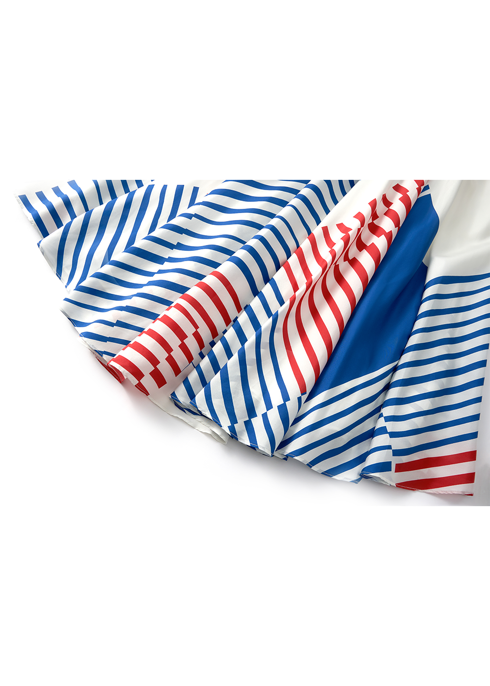 SALAZIA Nautical Stripe Silk Dresses