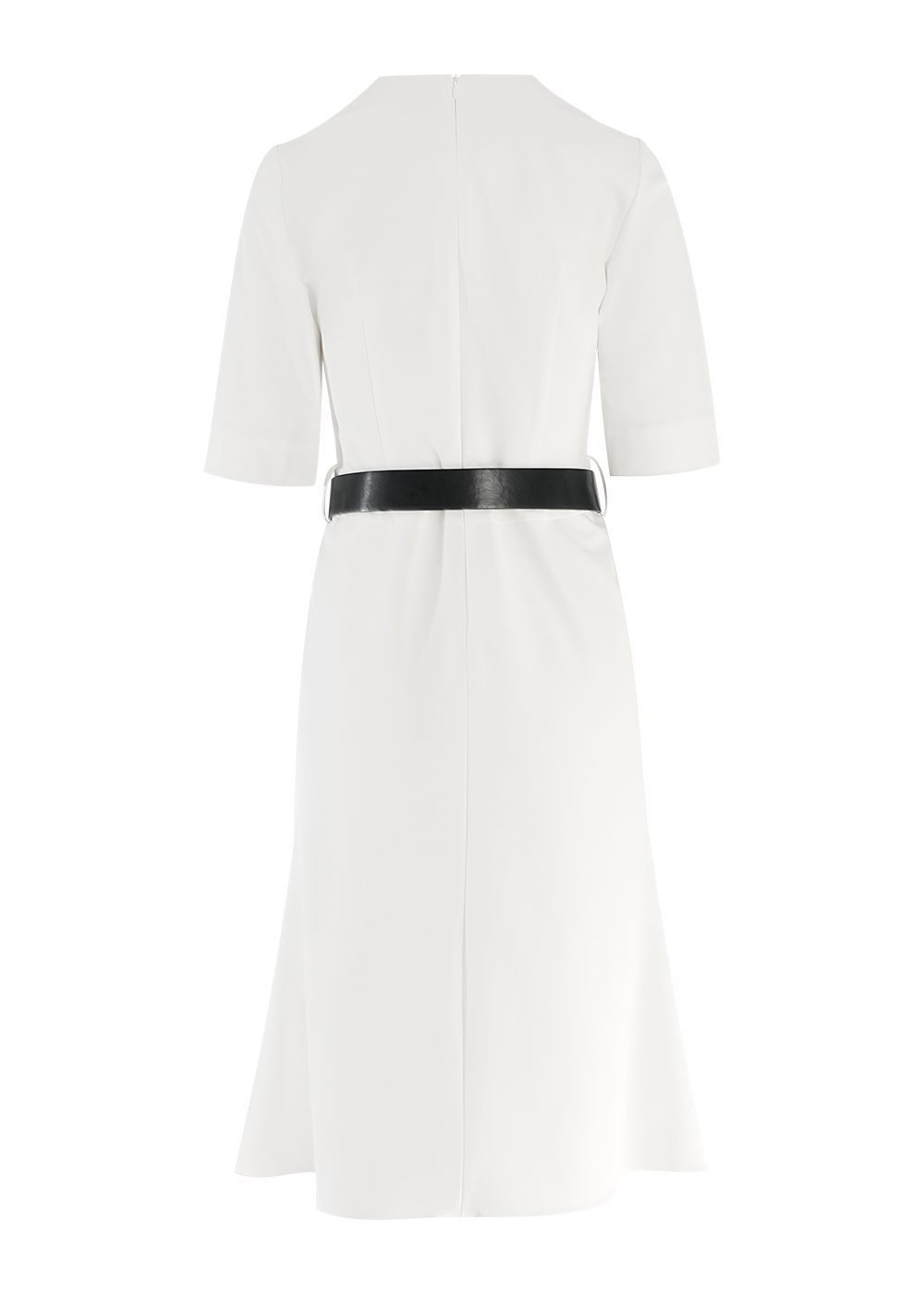 SALAZIA White Stretch Fit-and-Flare Dresses
