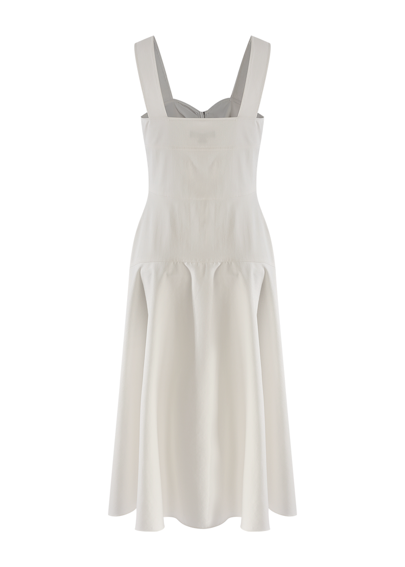 SALAZIA Off-White Washed Denim Dresses