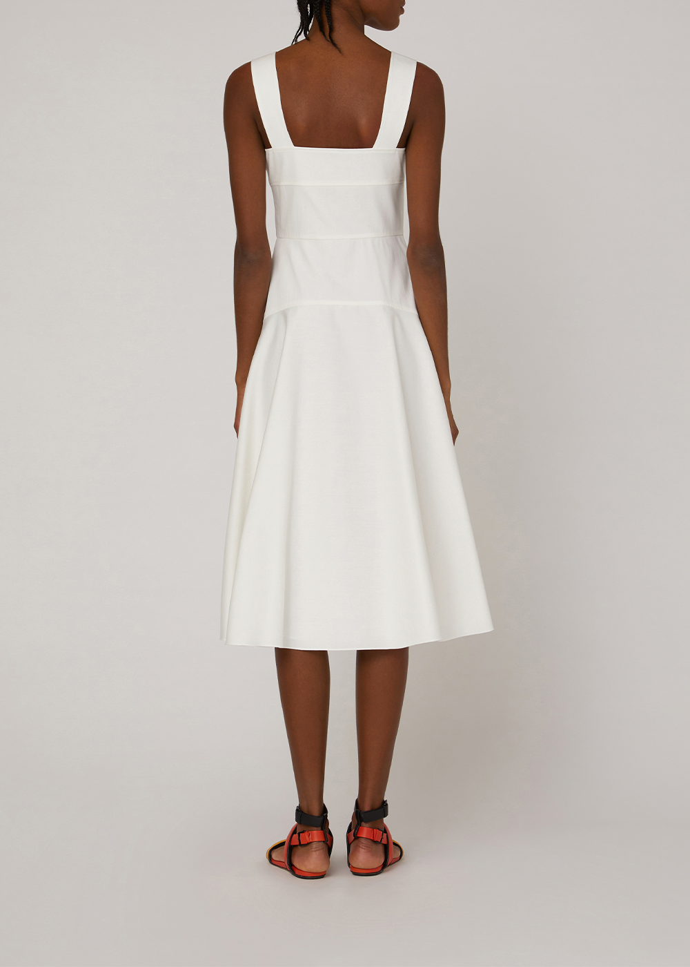 SALAZIA Off-White Washed Denim Dresses