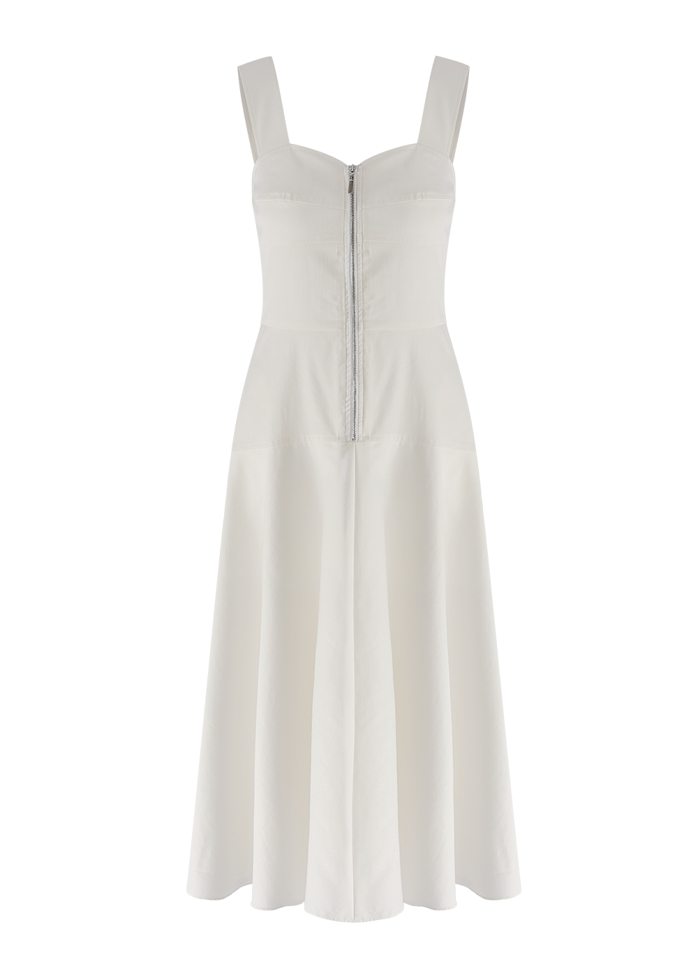 SALAZIA Off-White Washed Denim Dresses