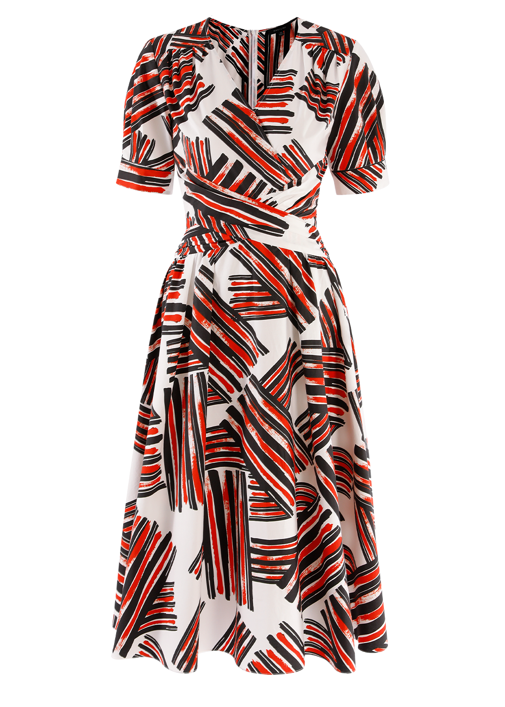 SALAZIA Red Black Plaid Cotton Dresses