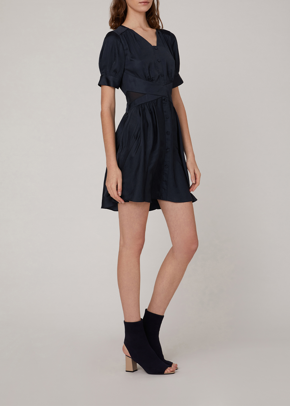 SALAZIA Deep Blue Short-Sleeve Dresses