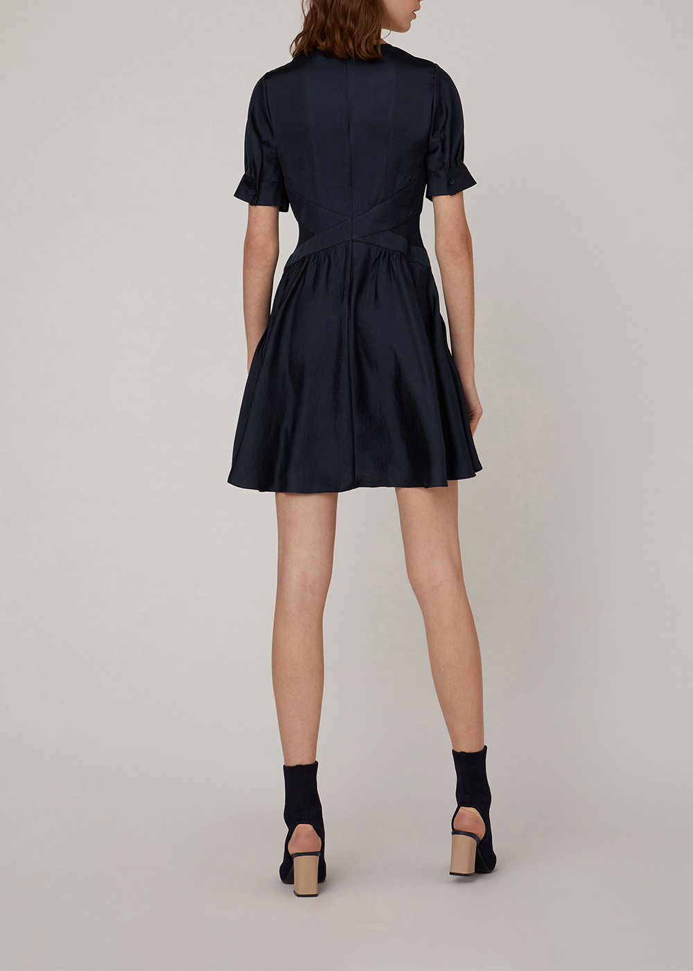 SALAZIA Deep Blue Short-Sleeve Dresses