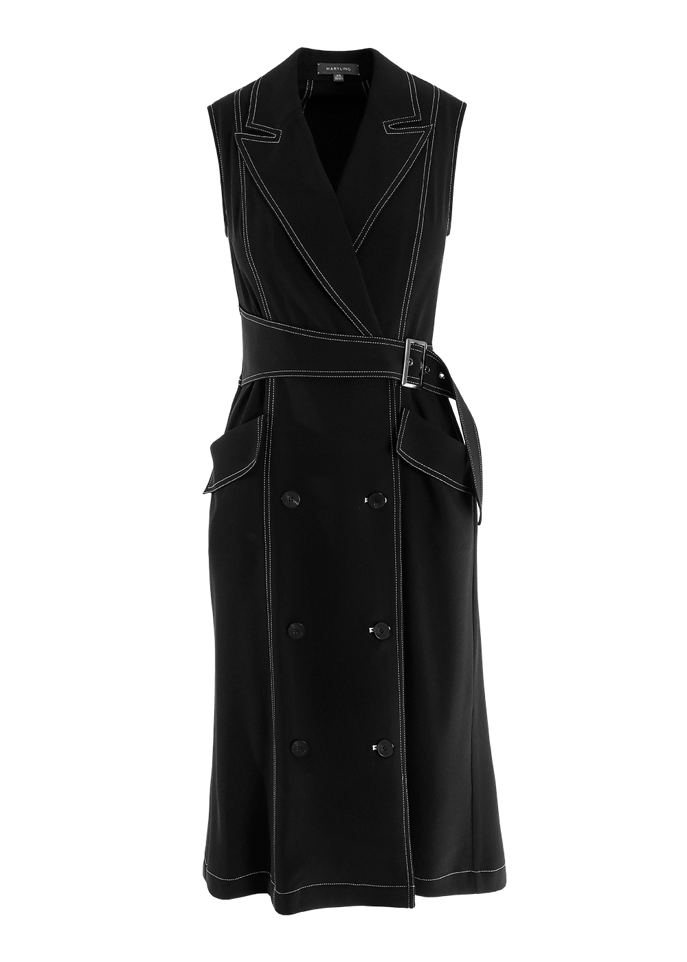 SALAZIA Black Triacetate Dresses