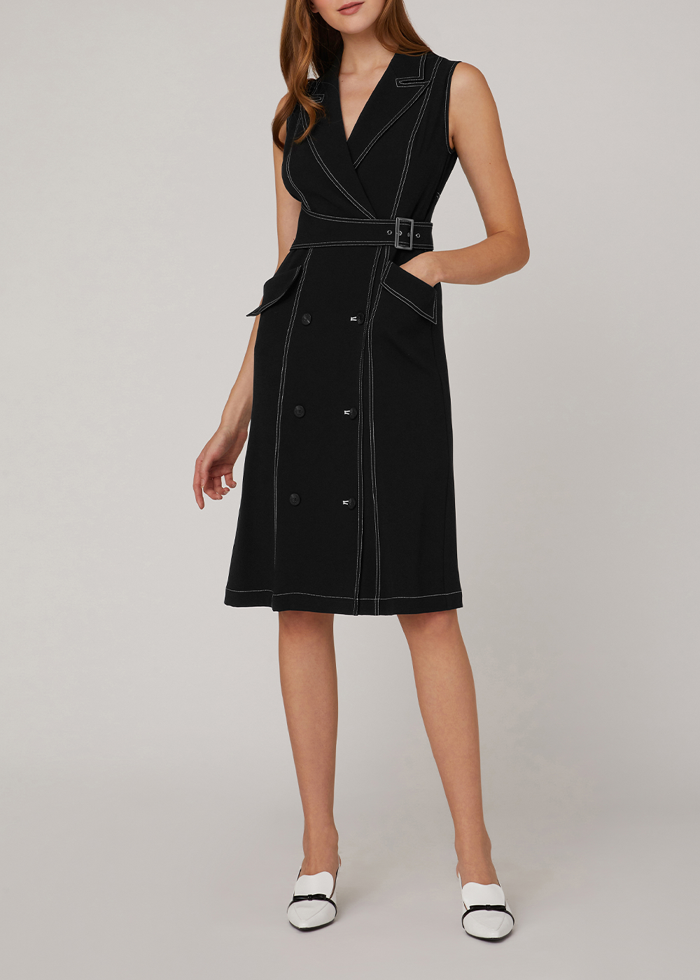SALAZIA Black Triacetate Dresses