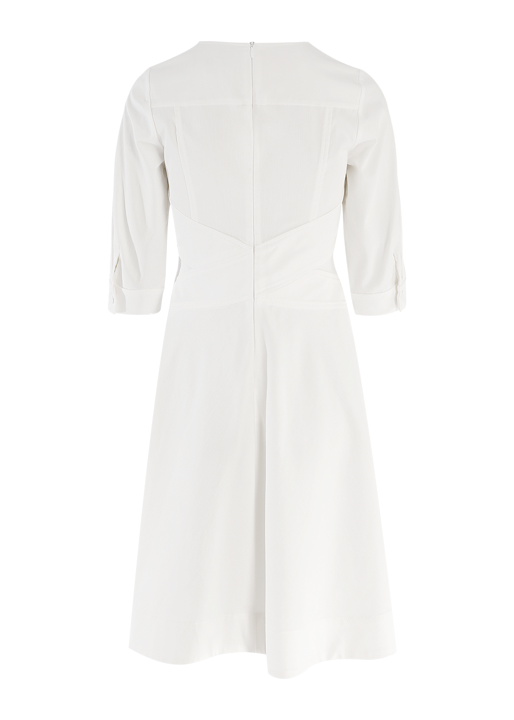 SALAZIA Ivory Washed Denim Blend Dresses