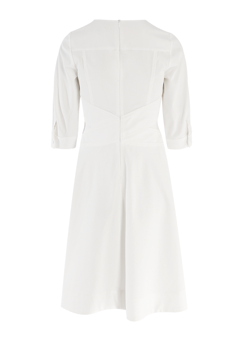 SALAZIA Ivory Washed Denim Blend Dresses