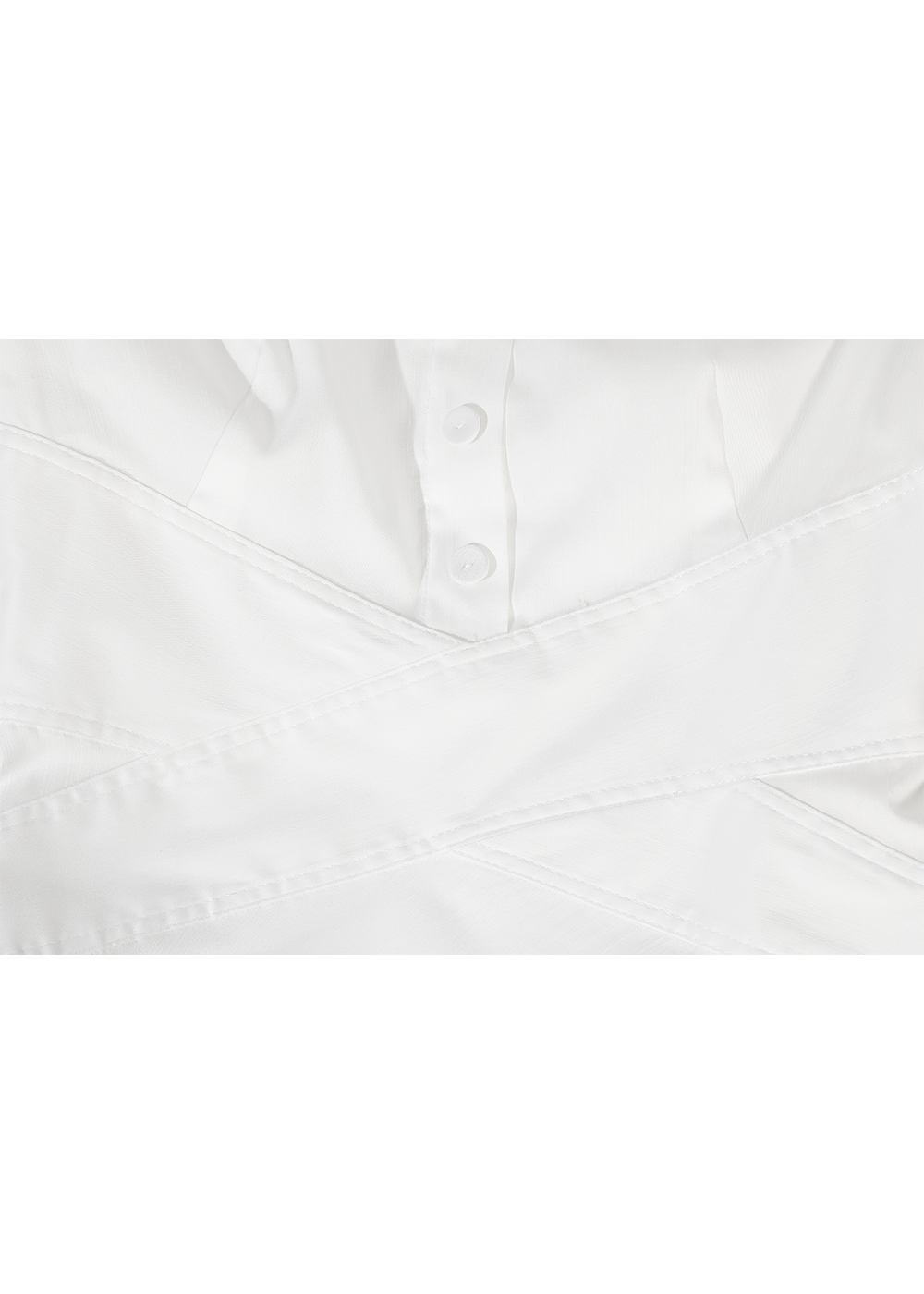 SALAZIA Ivory Washed Denim Blend Dresses