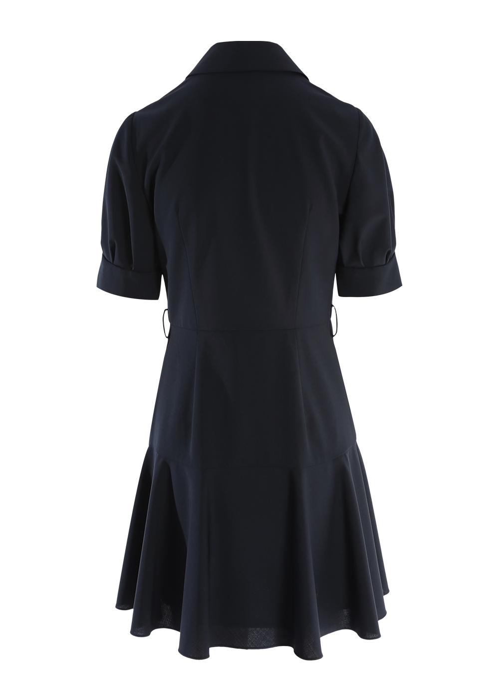SALAZIA Deep Blue Wool-Blend Fit-and-Flare Dresses