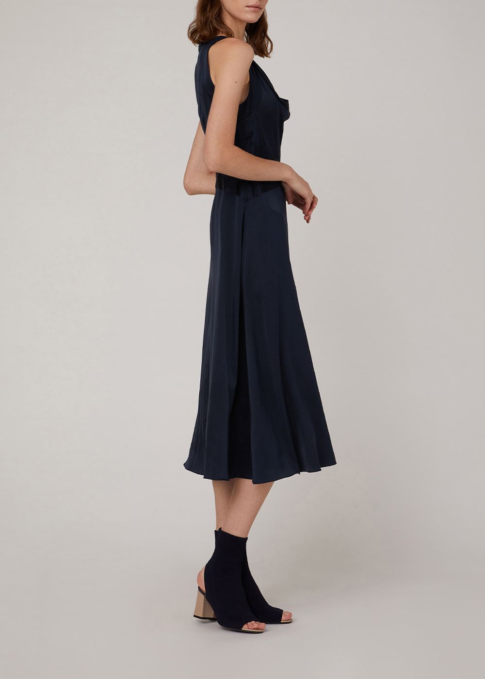 SALAZIA Deep Blue Long-Sleeve Dresses