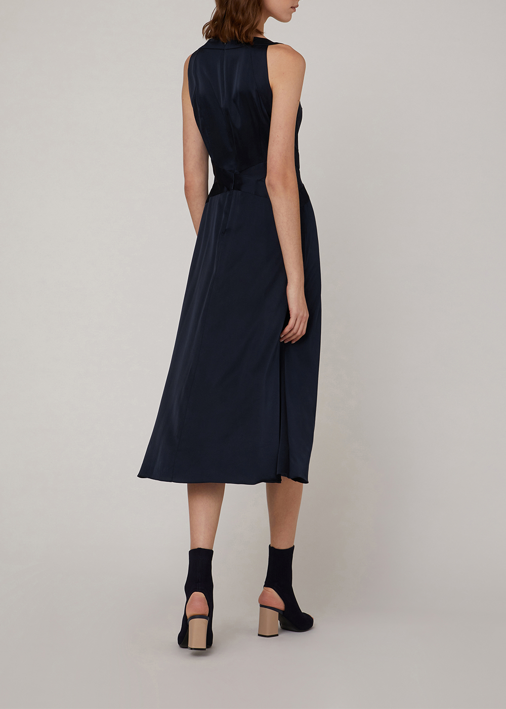 SALAZIA Deep Blue Long-Sleeve Dresses