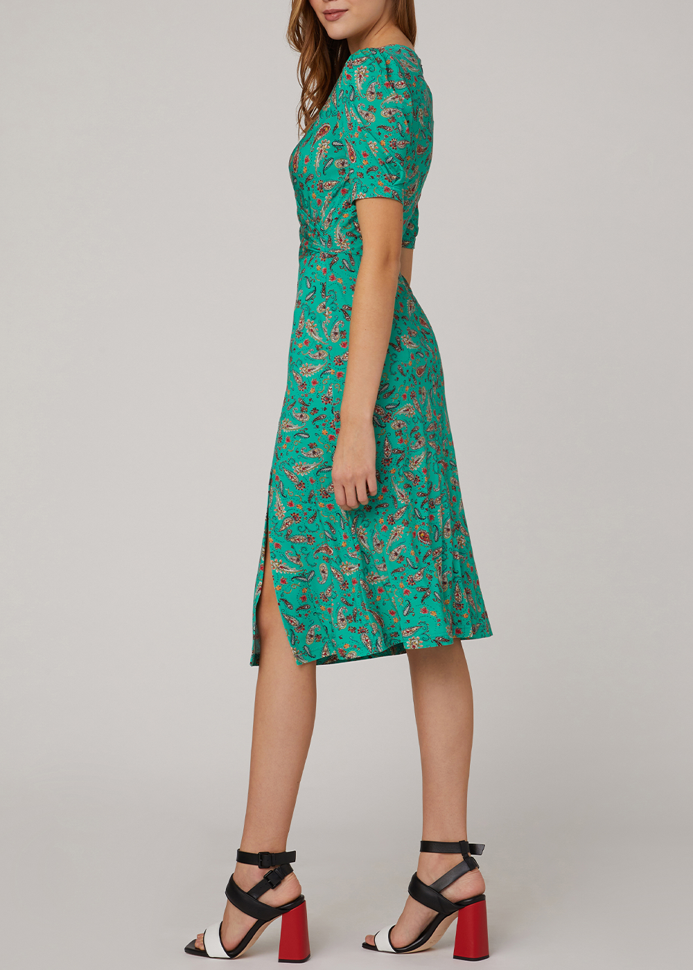 SALAZIA Mint Green Textured Knit Dresses