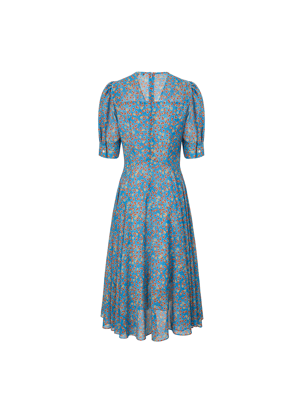 SALAZIA Blue Tiny Orange Blossom Dresses