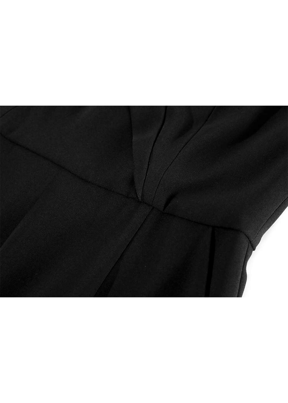 SALAZIA Black Triacetate Short-Sleeve Dresses