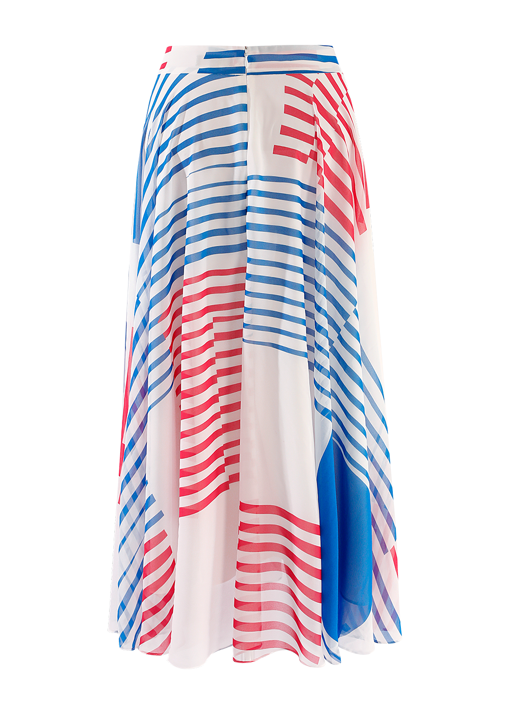 SALAZIA Nautical Stripe Midi Skirts