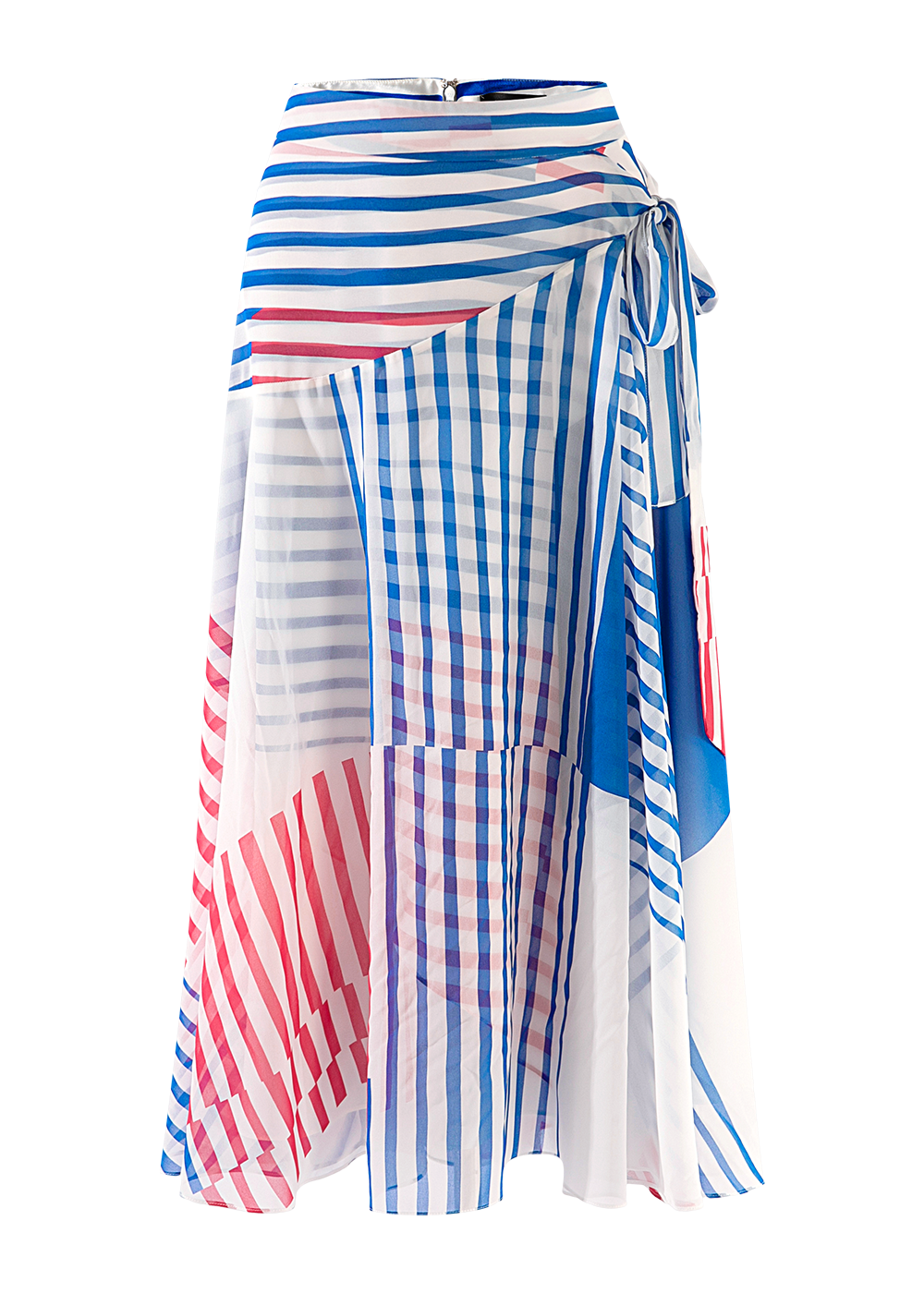 SALAZIA Nautical Stripe Midi Skirts