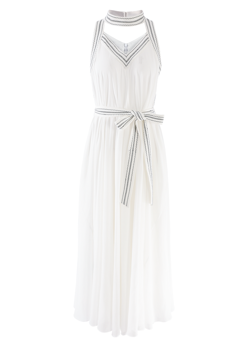 SALAZIA Flowy Long-Sleeve Maxi Dresses