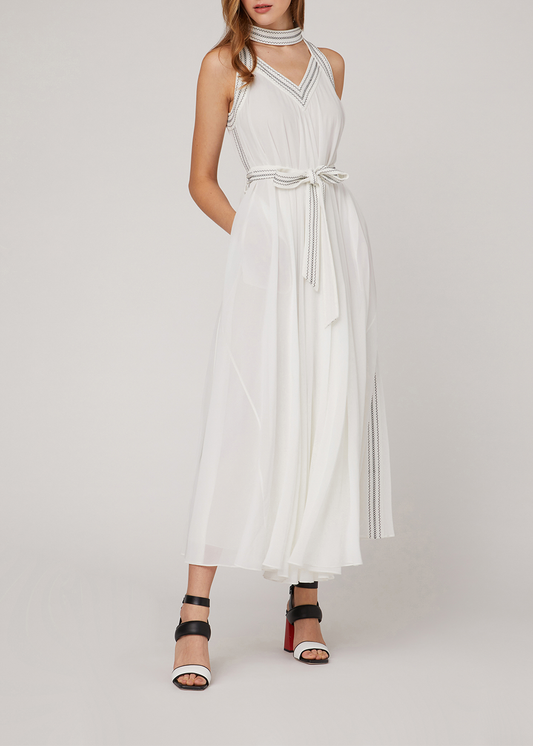 SALAZIA Flowy Long-Sleeve Maxi Dresses