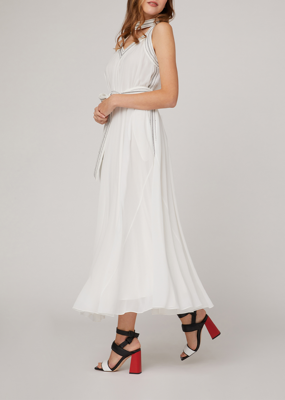 SALAZIA Flowy Long-Sleeve Maxi Dresses