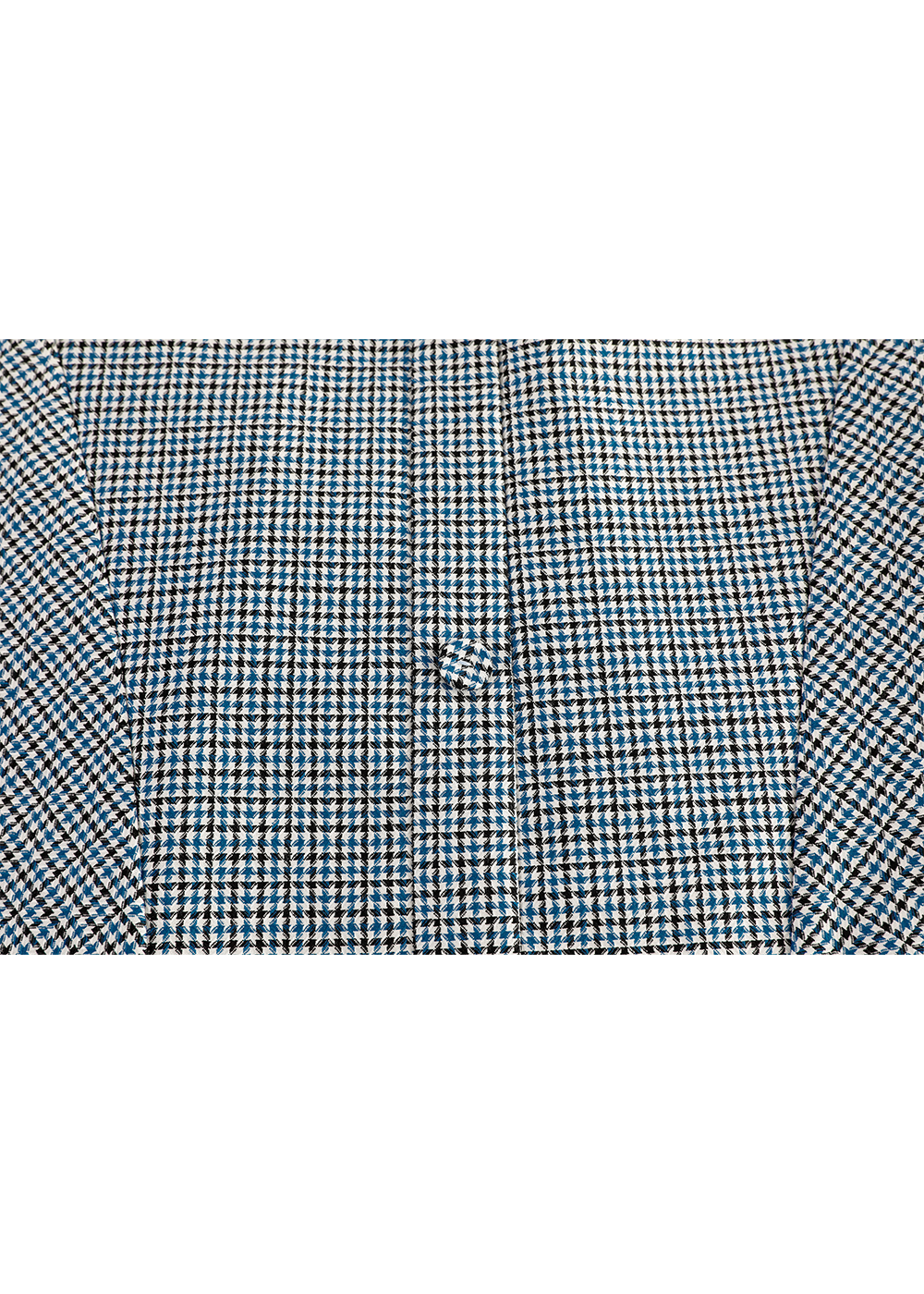SALAZIA Blue-White Gingham Short-Sleeve Dresses
