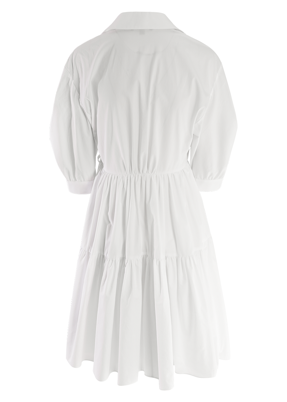 SALAZIA White Cotton Oversized Dresses