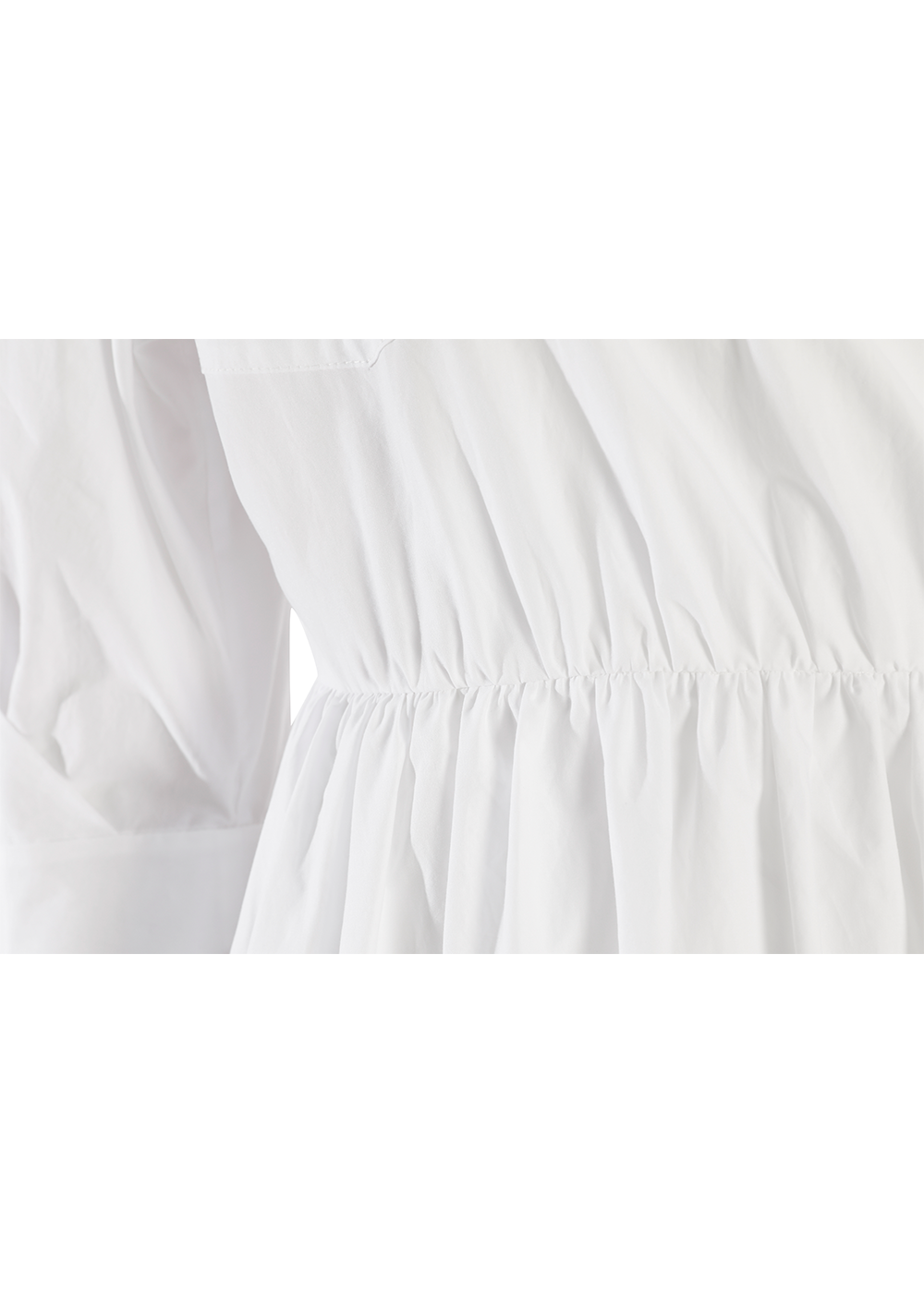SALAZIA White Cotton Oversized Dresses