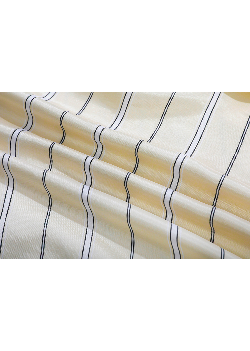 SALAZIA Beige-Black Line Art Viscose-Acetate Dresses