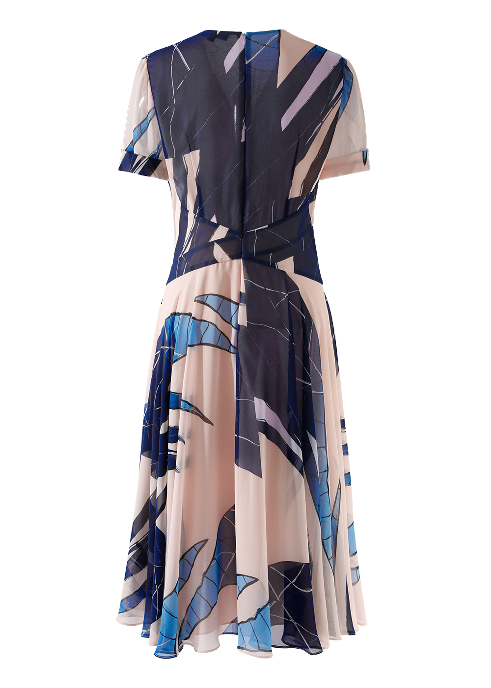 SALAZIA Pink Dreamscape Fitted Dresses