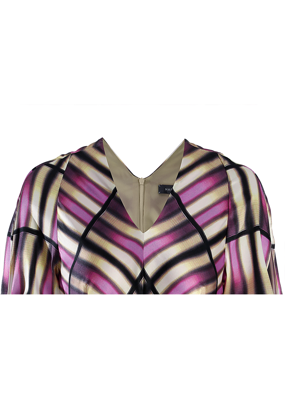 SALAZIA Pink Sailing Plaid Silk Dresses